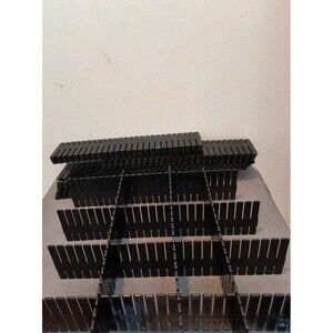 Set of 42 Black Adjustable Drawer Organizer Dividers for Socks, Underwear,Crafts